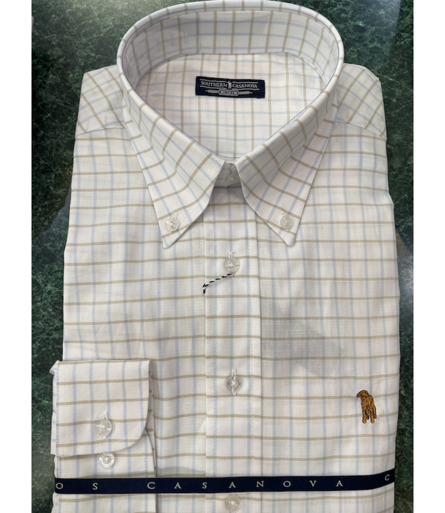 Submerged Canoe Check Button Down