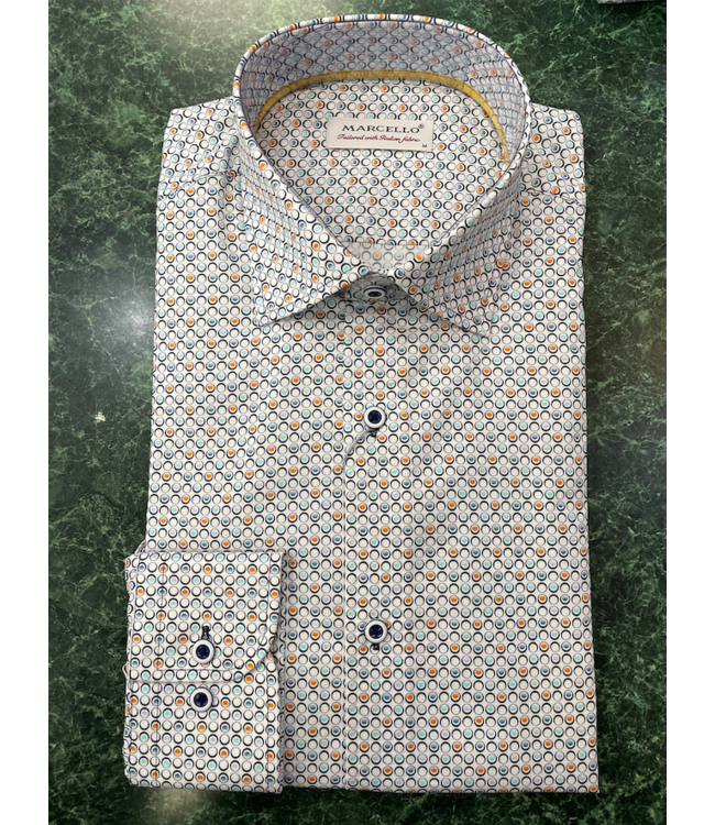 Aqua Rust Half Circles