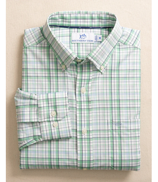 Morris Island brrr°® Intercoastal Plaid Long Sleeve Sport Shirt