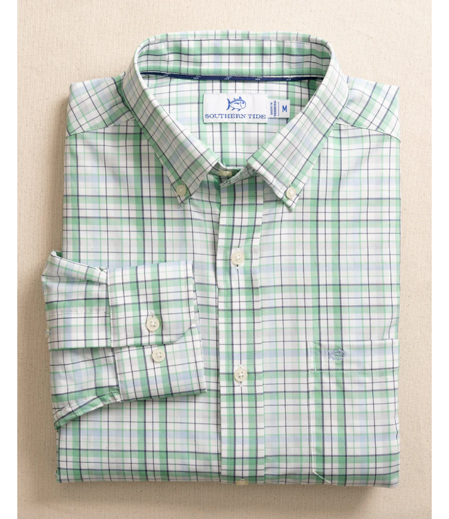 Morris Island brrr°® Intercoastal Plaid Long Sleeve Sport Shirt