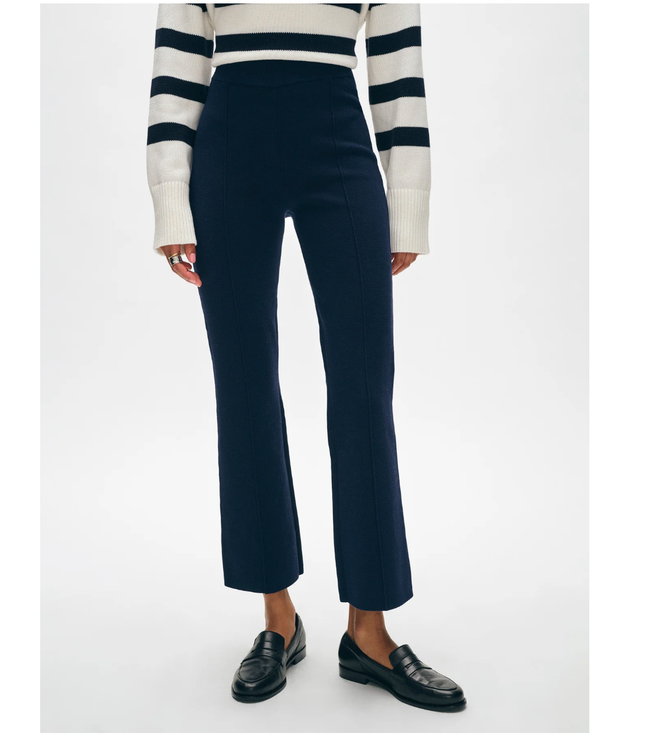 Superfine organic cotton kick flare pant