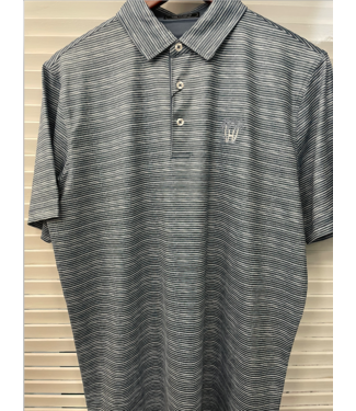Divots Hiltons Distressed Stripe Polo 2213