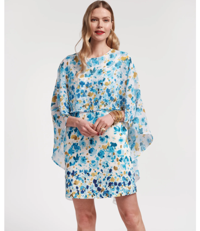 Mini Cape Dress Pocket Full of Posies