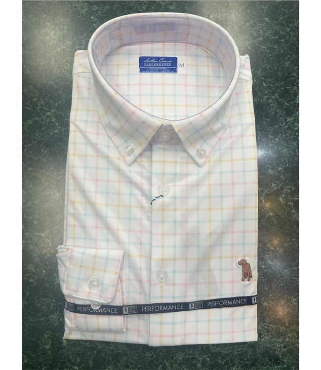 Southern Casanova Tidepool Check LS Performance Button Down