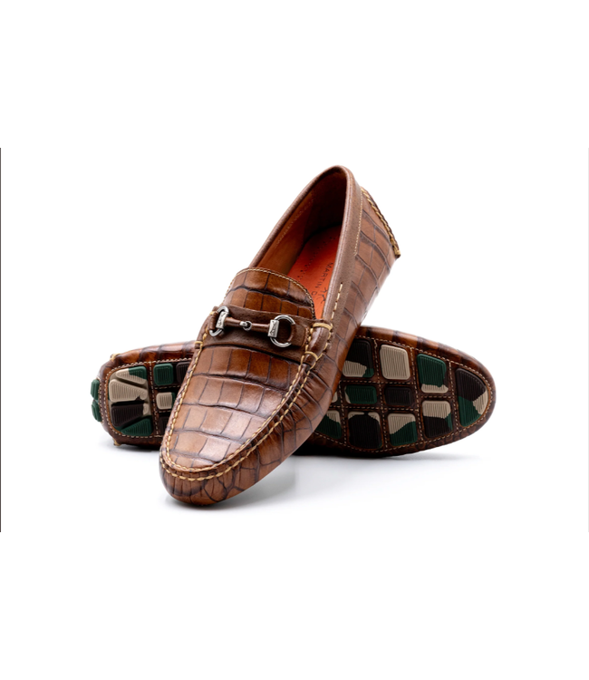 Monte Carlo Alligator Grain Horse Bit Loafers