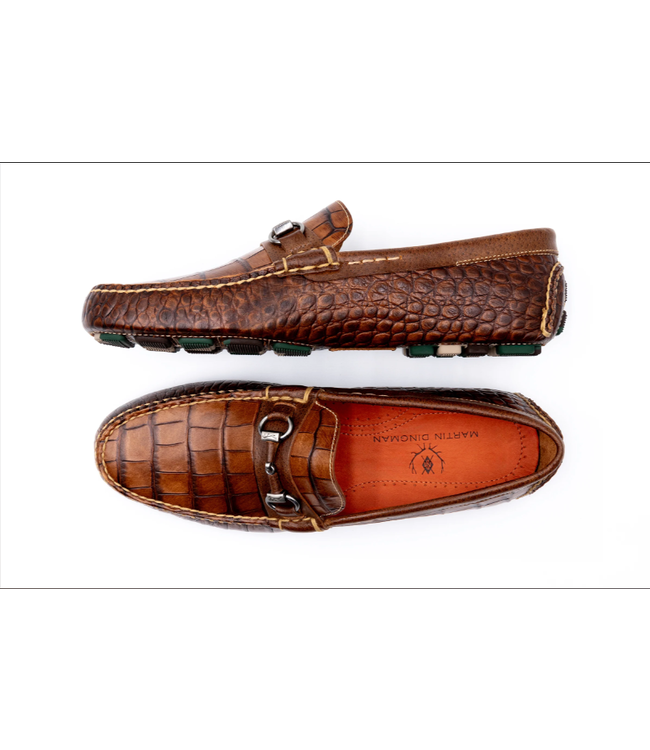 Monte Carlo Alligator Grain Horse Bit Loafers