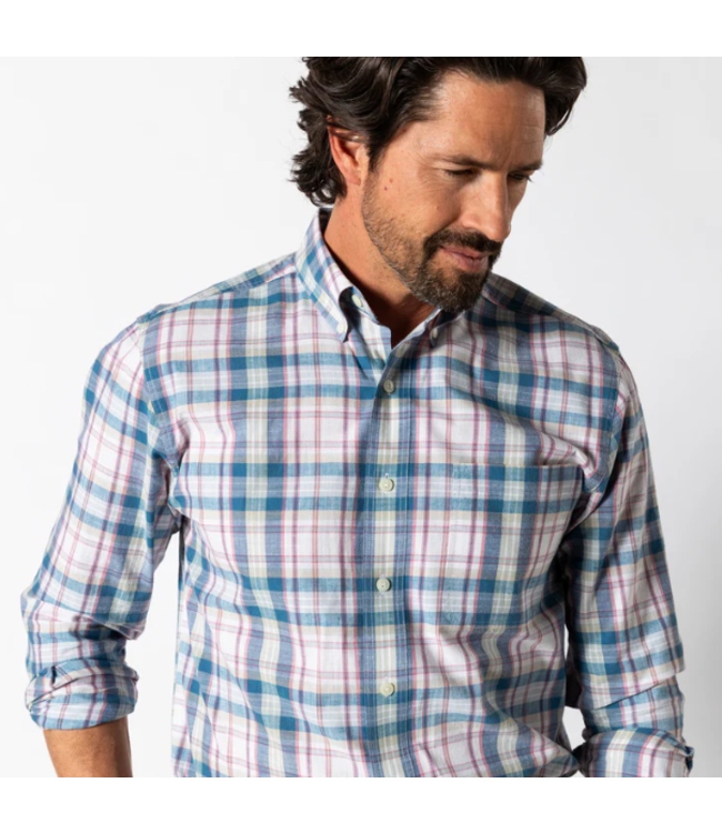 Owens Plaid Cotton Slub Sport Shirt