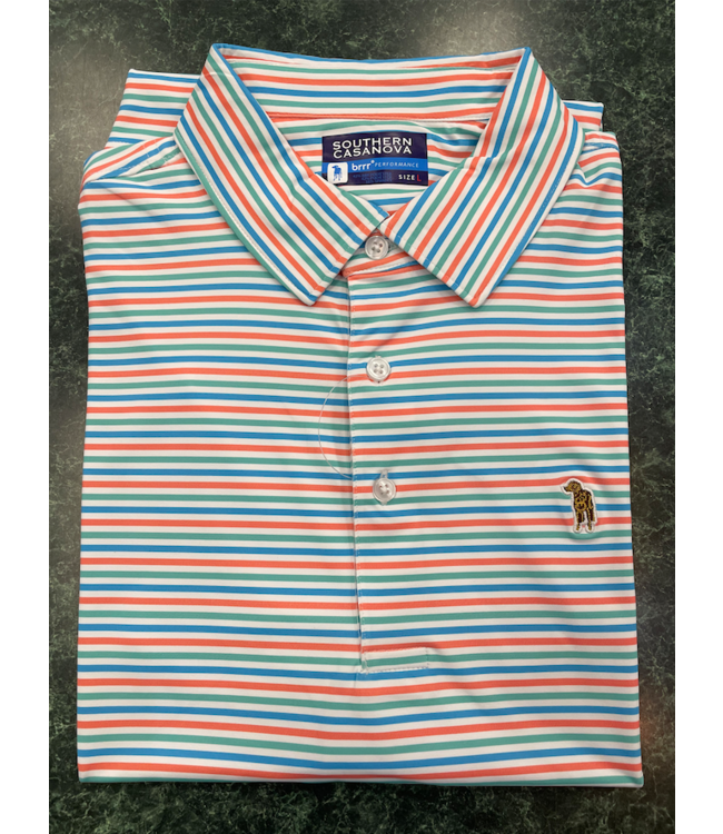Skipper Stripe Brrr Performance Polo