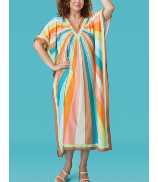 werkshoppe Werkshoppe sun stripes caftan