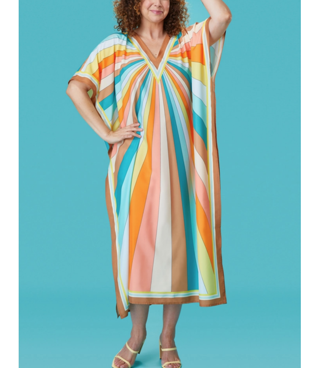 Werkshoppe sun stripes caftan