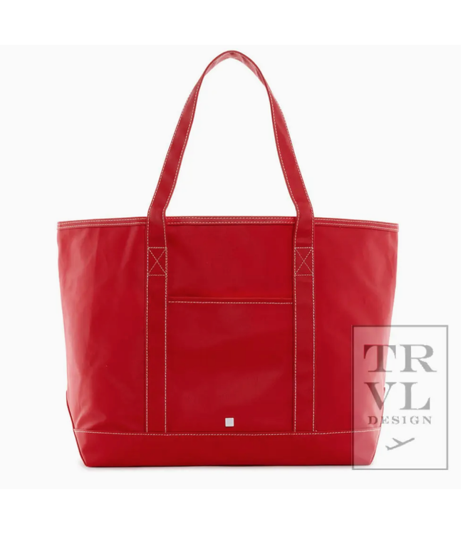 TRVL coated canvas mazi tote
