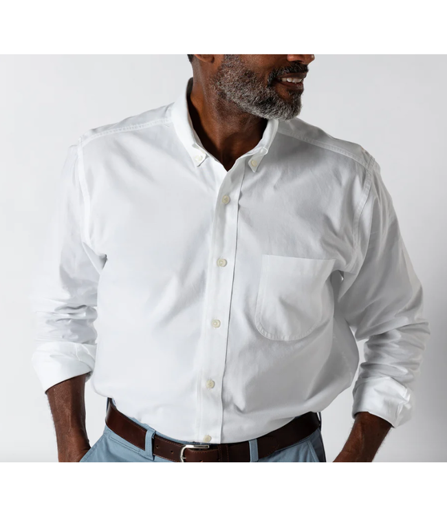 Morris Solid Cotton Oxford Sport Shirt