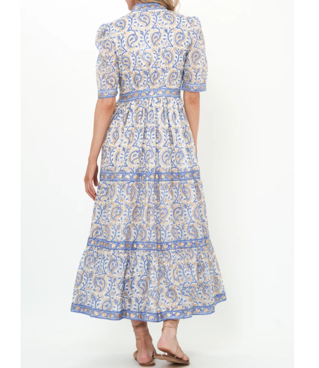 Oliphant 3311P1 v-neck cuffed maxi