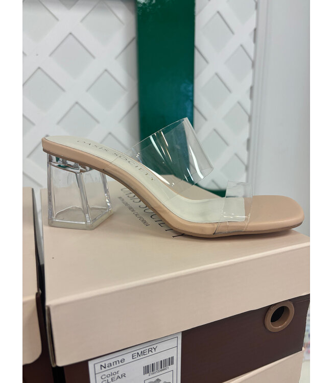 The Emery Clear Heeled hoe