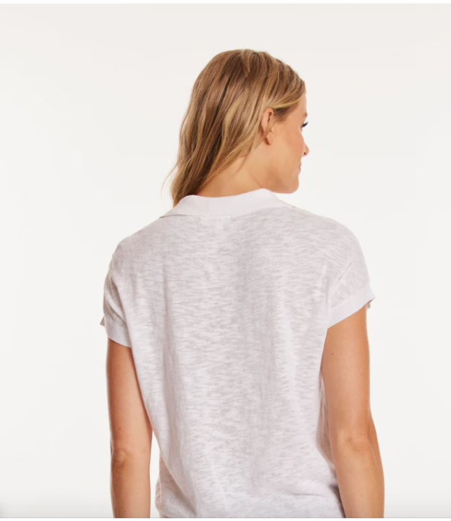 Mododoc S/S Polo Sweater Top- 41F-A5930