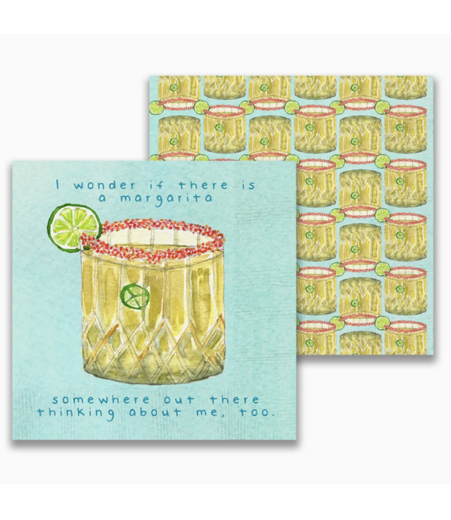 French graffiti cocktail napkins