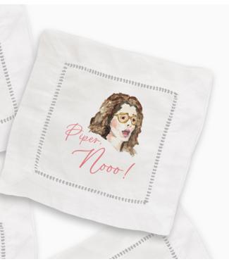 french graffiti French Graffiti linen cocktail napkin set