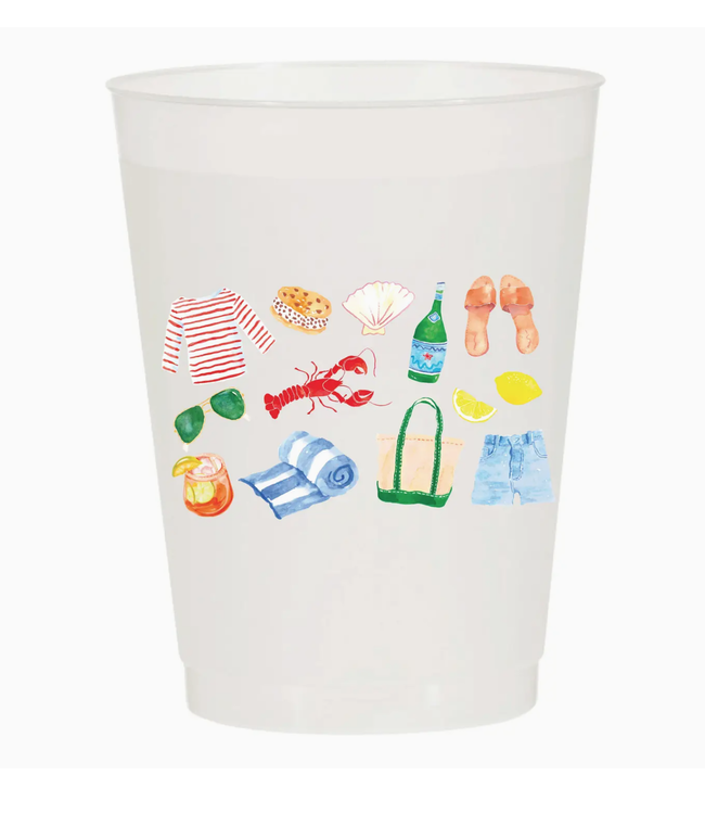 Sip sip hooray frosted cups