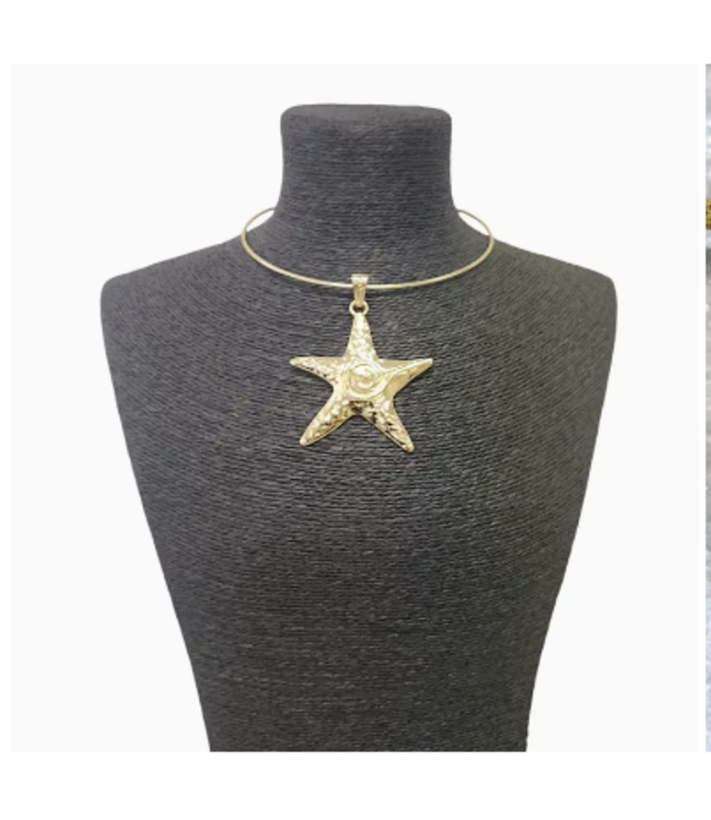 Bijoux Envie Starfish Gold Necklace N4305