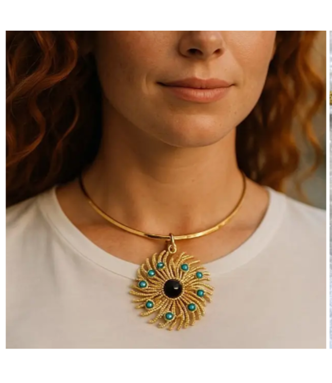 Bijoux Envie Pinwheel Necklace N 4385