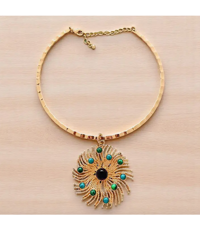 Bijoux Envie Pinwheel Necklace N 4385