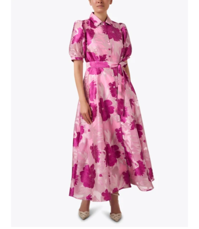 Abbey Glass Charlotte Gown Magenta Pansy Vine 1063SS25PK-4