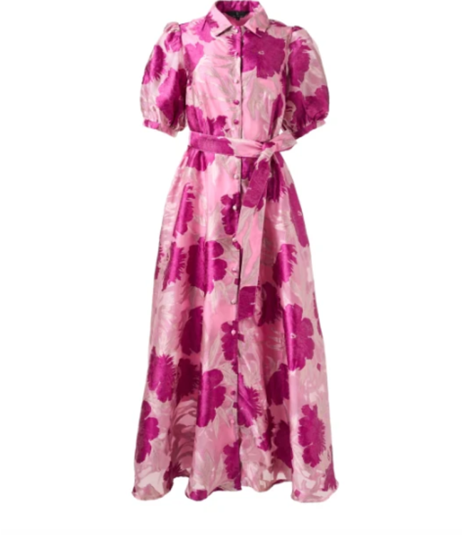 Abbey Glass Charlotte Gown Magenta Pansy Vine 1063SS25PK-4