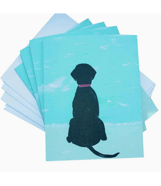 lemondaisy design Lemondaisy design Beach Dog Notecard Set