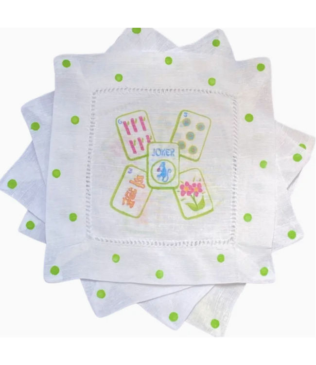 Lemondaisy design Linen Cocktail Napkins