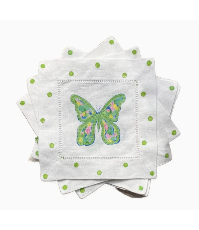 Lemondaisy design Linen Cocktail Napkins