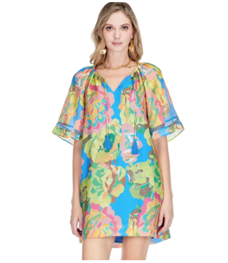 jade Jade Trimmed Peasant Dress 73F9958