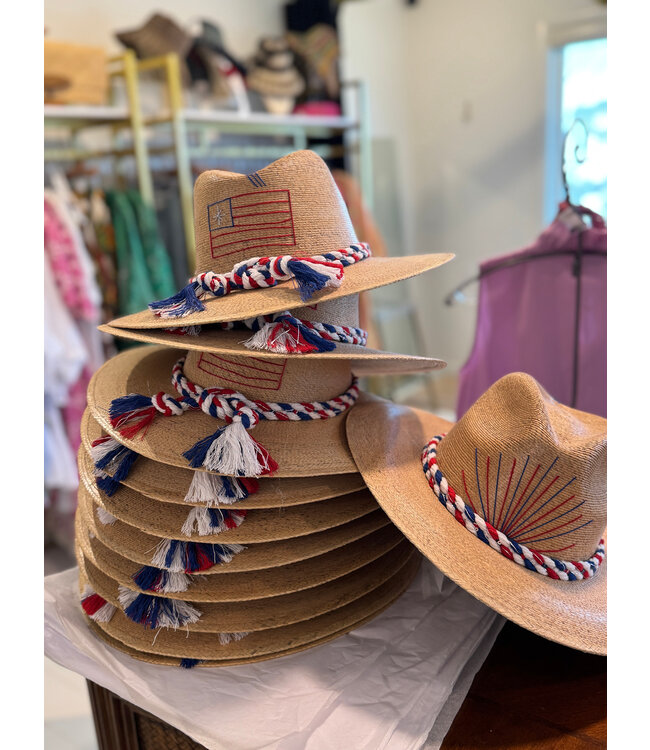 Tipsy Threads Patriotic Palm Hat