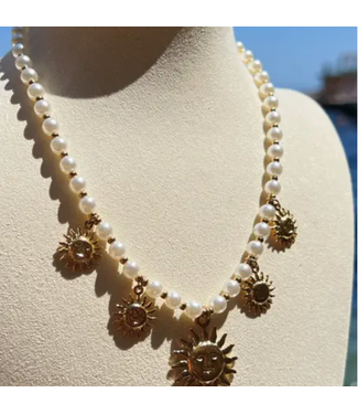 Hoopla Hoopla Sea & Sun Charm Collection- Faux Pearl & Sun Charms-711719