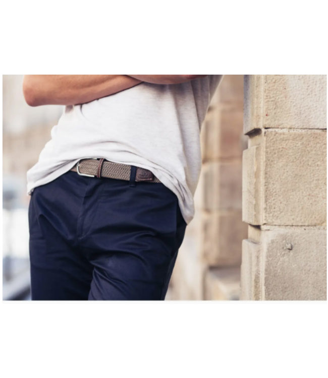 Billybelt Elastic Woven Belt- CM24 beige/taupe