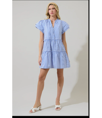 Sugarlips Sherah Striped Empire Tiered Mini Dress- STD14062PC