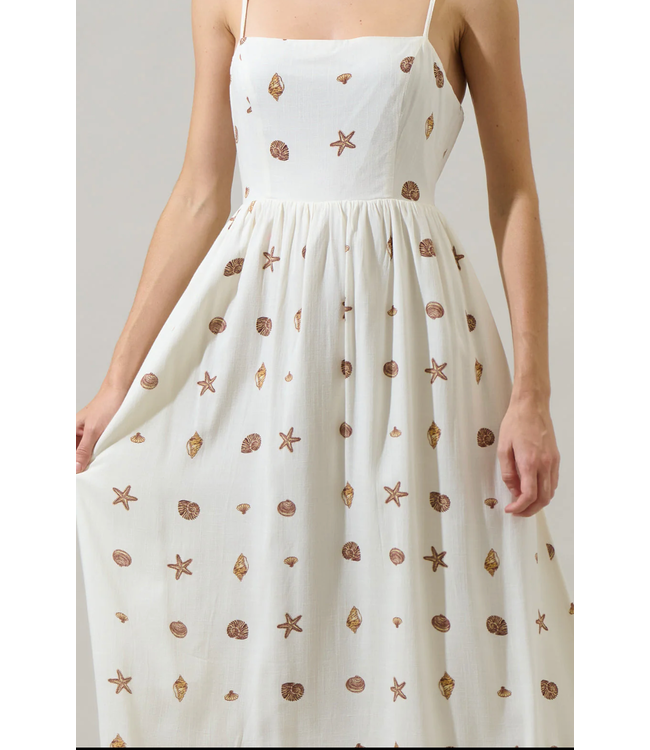 Sugarlips Cerise Shells Senia Midi Dress- STD14703PA