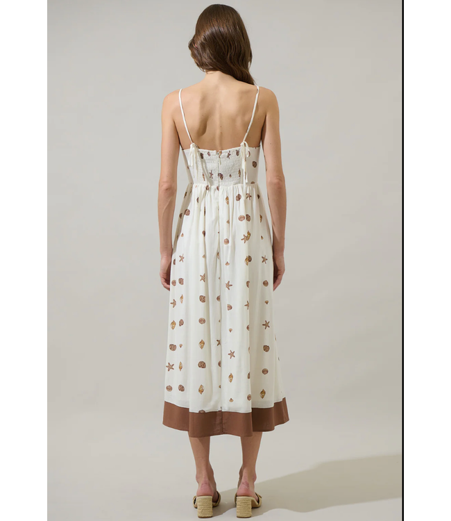 Sugarlips Cerise Shells Senia Midi Dress- STD14703PA