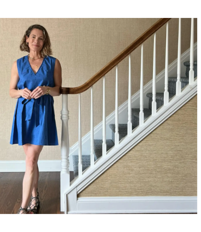 Beastly Threads Royal Blue Staghorn Sleeveless Shift Dress