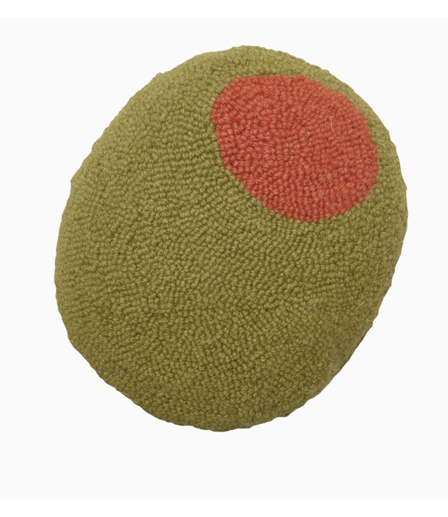 Peking Handicraft Olive Hook Pillow