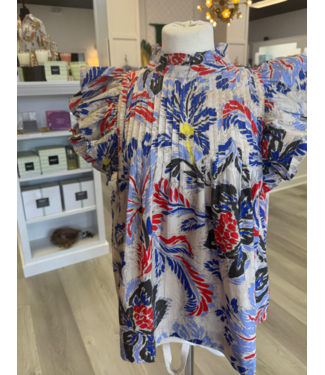 oliphant Oliphant Pintuck Ruffle Top 3030N