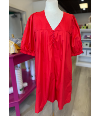 joyjoy Joy Joy Pin Tuck Yoke Dress #7568