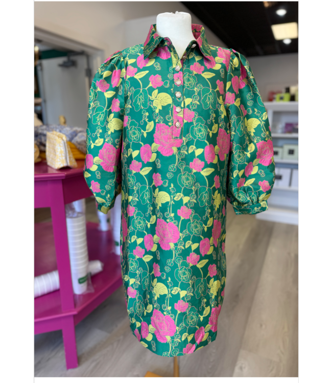 Jade Chemise Button Dress #5025