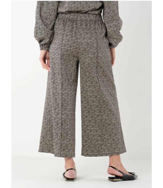 Teddy Crop Trouser Black Tonal Monogram