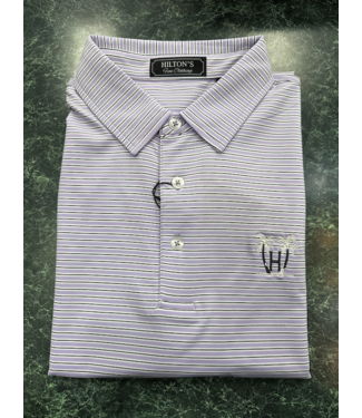 Divots Hiltons Stripe Polo 2233