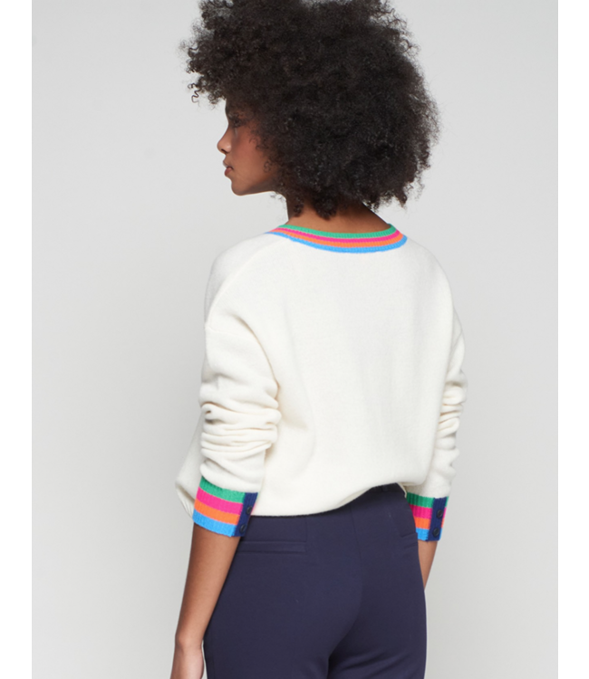 Vilagallo V neck Striped Sweater #32740