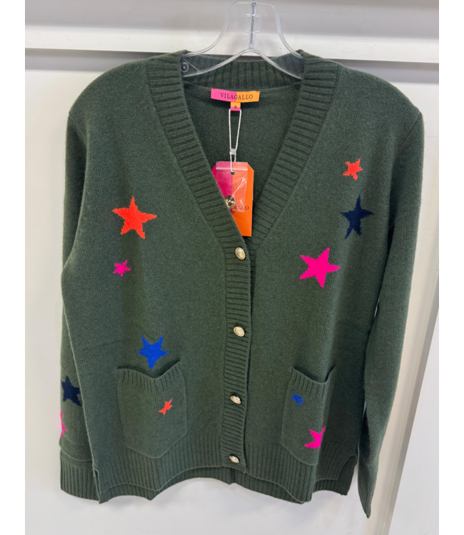 Vilagallo Alina Stars Cardigan #32730