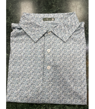 Ripple Effect Printed Performance Polo