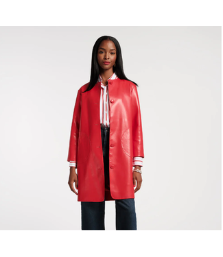 frances valentine Frances Valentine Mod Jacket Faux Leather Geranium-840398738426