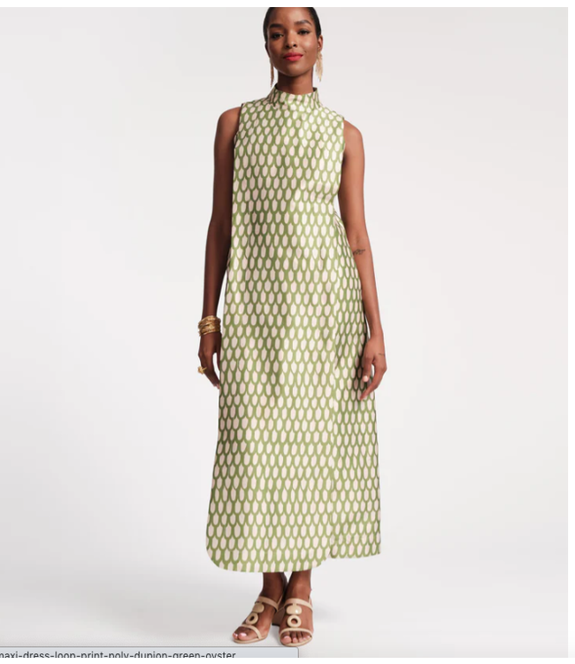 Frances Valentine Carlyle Maxi Dress Royal Palm- 840398740429