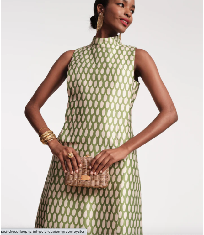 Frances Valentine Carlyle Maxi Dress Royal Palm- 840398740429